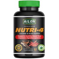 Ailon Naturals Nutri 4 - Cayenne & Black Pepper capsules 